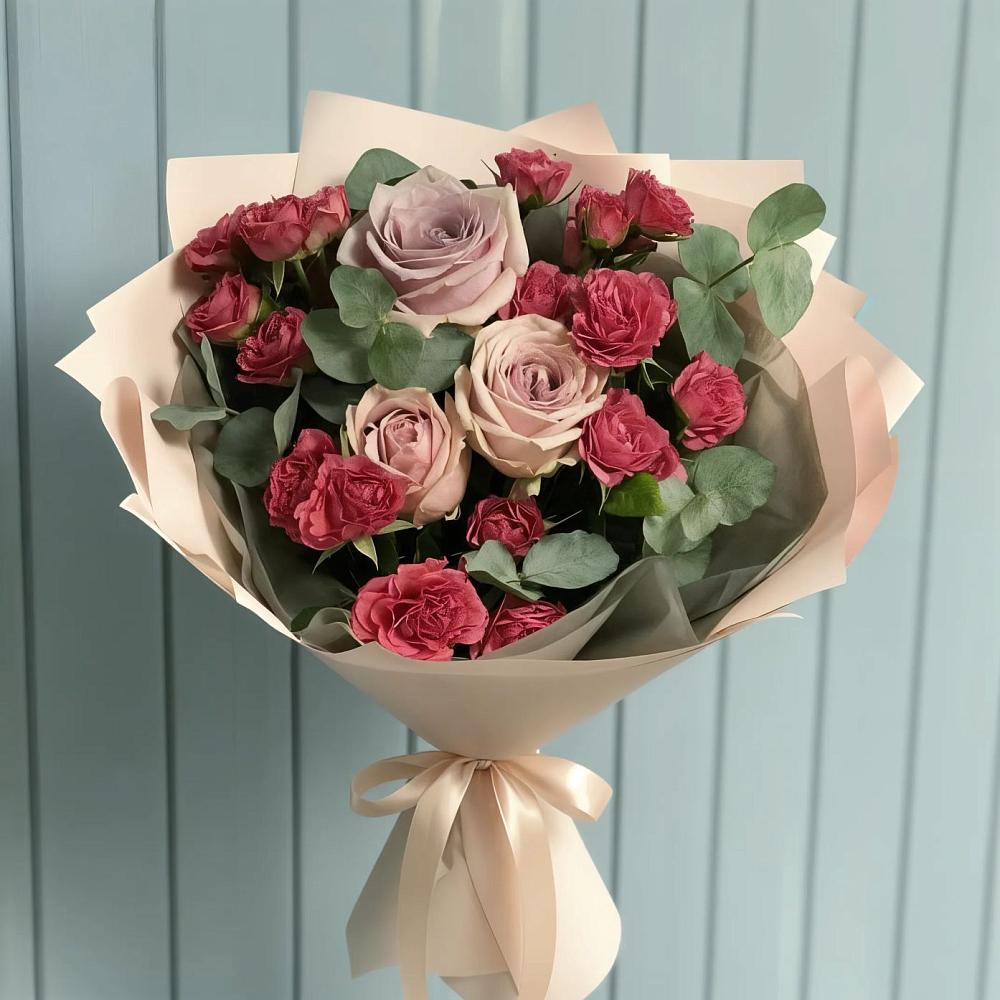Букет цветов из: Гвоздики и Розы в Ак-Довураке