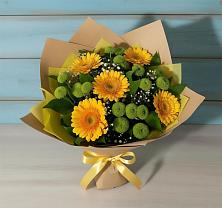 Букет цветов из:  Герберы и Хризантемы в Ак-Довураке