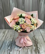 Букет цветов из:  Гвоздики, Розы и Хризантемы в Ак-Довураке