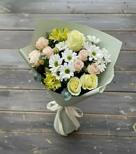 Букет цветов из:  Альстромерии, Розы и Хризантемы #REPLACE_PRED# Ак-Довураке