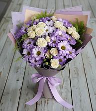 Букет цветов из:  Хризантемы и Розы в Ак-Довураке