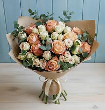 Букет цветов из:  Альстромерии и Розы в Ак-Довураке
